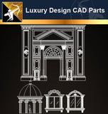 Luxury Design CAD Blocks 1 - Architecture Autocad Blocks,CAD Details,CAD Drawings,3D Models,PSD,Vector,Sketchup Download