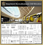 ★【Shopping Centers,Store CAD Design Elevation,Details Elevation Bundle】V.3@Shopping centers, department stores, boutiques, clothing stores, women’s wear, men’s wear, store design-Autocad Blocks,Drawings,CAD Details,Elevation - Architecture Autocad Blocks,CAD Details,CAD Drawings,3D Models,PSD,Vector,Sketchup Download