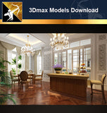 ★Download 3D Max Decoration Models -Dining Room V.6 - Architecture Autocad Blocks,CAD Details,CAD Drawings,3D Models,PSD,Vector,Sketchup Download
