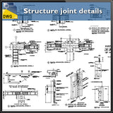 【CAD Details】Structure joint CAD Details - Architecture Autocad Blocks,CAD Details,CAD Drawings,3D Models,PSD,Vector,Sketchup Download