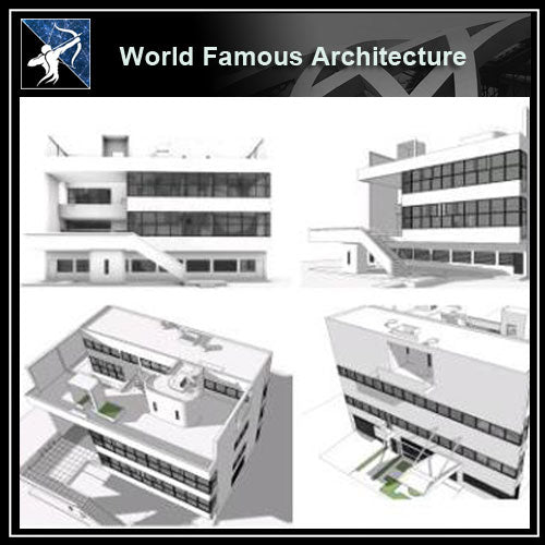 【Famous Architecture Project】Villa stein - le corbusier Sketchup 3d model-Architectural 3D CAD model - Architecture Autocad Blocks,CAD Details,CAD Drawings,3D Models,PSD,Vector,Sketchup Download