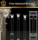 ★Free CAD Blocks-Architecture Decorative Elements V.13 - Architecture Autocad Blocks,CAD Details,CAD Drawings,3D Models,PSD,Vector,Sketchup Download