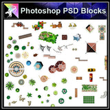 【Photoshop PSD Landscape Blocks】Landscape Design ,Paving,Tree Blocks - Architecture Autocad Blocks,CAD Details,CAD Drawings,3D Models,PSD,Vector,Sketchup Download