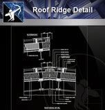 【Roof Details】Free Roof Ridge Detail - Architecture Autocad Blocks,CAD Details,CAD Drawings,3D Models,PSD,Vector,Sketchup Download