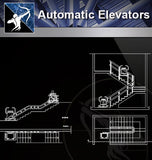 【Stair Details】Automatic Elevators - Architecture Autocad Blocks,CAD Details,CAD Drawings,3D Models,PSD,Vector,Sketchup Download