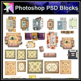 【Photoshop PSD Blocks】Sofa Blocks - Architecture Autocad Blocks,CAD Details,CAD Drawings,3D Models,PSD,Vector,Sketchup Download