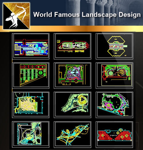 ★Famous Landscape CAD Design - Architecture Autocad Blocks,CAD Details,CAD Drawings,3D Models,PSD,Vector,Sketchup Download