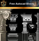 ★Free CAD Blocks-Architecture Decorative Elements V.2 - Architecture Autocad Blocks,CAD Details,CAD Drawings,3D Models,PSD,Vector,Sketchup Download
