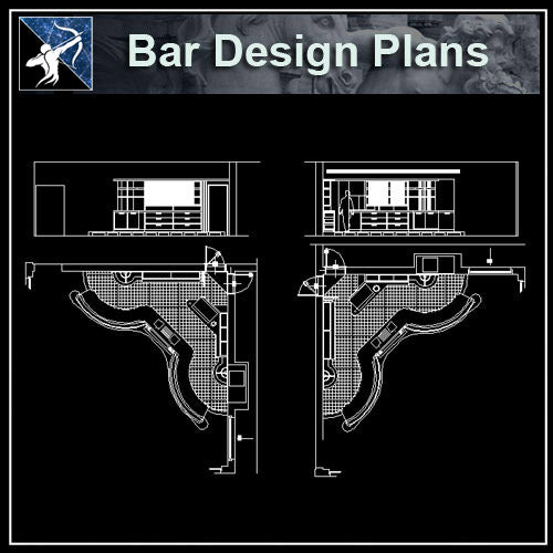 【Architecture CAD Projects】Pub,Bar Design CAD Blocks - Architecture Autocad Blocks,CAD Details,CAD Drawings,3D Models,PSD,Vector,Sketchup Download