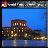 【Famous Architecture Project】Stockholms stadsbibliotek-Gunnar Asplund-Architectural CAD Drawings - Architecture Autocad Blocks,CAD Details,CAD Drawings,3D Models,PSD,Vector,Sketchup Download
