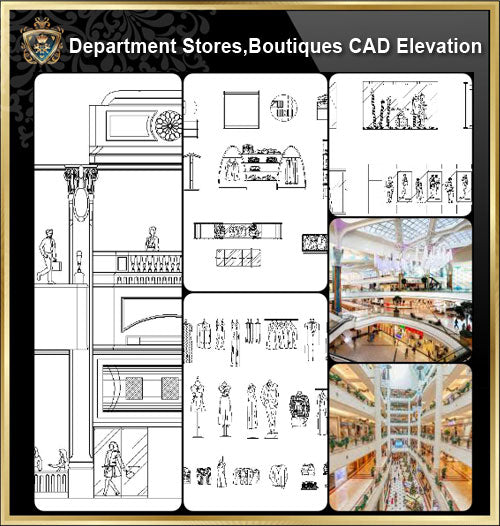 ★【Shopping Centers,Store CAD Design Elevation,Details Elevation Bundle】V.4@Shopping centers, department stores, boutiques, clothing stores, women’s wear, men’s wear, store design-Autocad Blocks,Drawings,CAD Details,Elevation - Architecture Autocad Blocks,CAD Details,CAD Drawings,3D Models,PSD,Vector,Sketchup Download