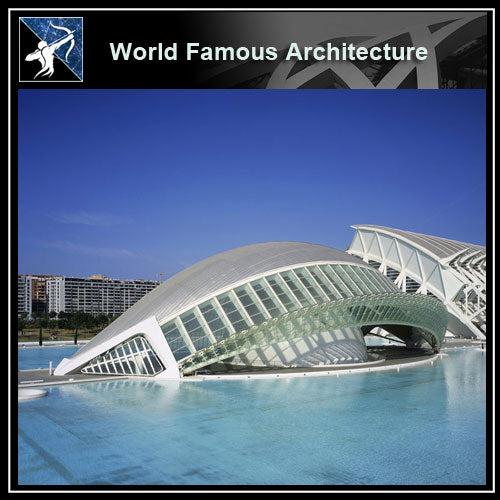 【World Famous Architecture CAD Drawings】Santiago calatrava  CAD 3D model - Architecture Autocad Blocks,CAD Details,CAD Drawings,3D Models,PSD,Vector,Sketchup Download