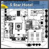 【Architecture CAD Projects】5 Star Hotel In the city - Architecture Autocad Blocks,CAD Details,CAD Drawings,3D Models,PSD,Vector,Sketchup Download