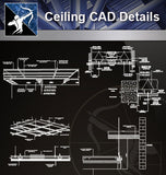 【Ceiling Details】Ceiling Design Details 2 - Architecture Autocad Blocks,CAD Details,CAD Drawings,3D Models,PSD,Vector,Sketchup Download