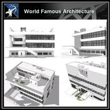 【World Famous Architecture CAD Drawings】Villa stein - le corbusier sketchup 3D - Architecture Autocad Blocks,CAD Details,CAD Drawings,3D Models,PSD,Vector,Sketchup Download