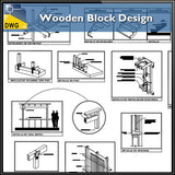 【CAD Details】Wooden Block Design CAD Details - Architecture Autocad Blocks,CAD Details,CAD Drawings,3D Models,PSD,Vector,Sketchup Download