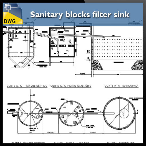 【CAD Details】Sanitary blocks filter sink design drawing - Architecture Autocad Blocks,CAD Details,CAD Drawings,3D Models,PSD,Vector,Sketchup Download