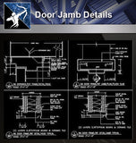 【Door Details】Door Jamb Details - Architecture Autocad Blocks,CAD Details,CAD Drawings,3D Models,PSD,Vector,Sketchup Download