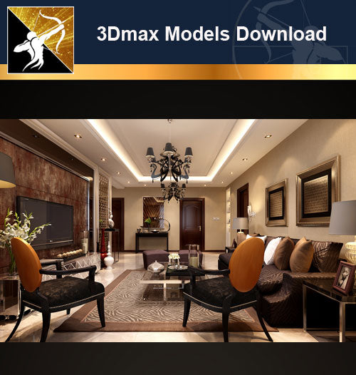 ★Download 3D Max Decoration Models -Living Room V.10 - Architecture Autocad Blocks,CAD Details,CAD Drawings,3D Models,PSD,Vector,Sketchup Download