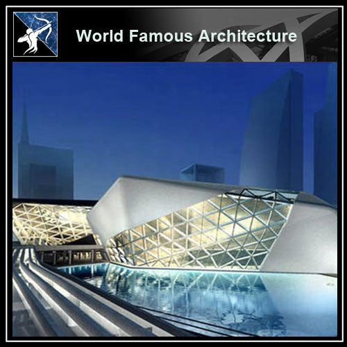 【Famous Architecture Project】Guangzhou opera Sketchup 3d model-Zaha Hadid architects-Architectural 3D model - Architecture Autocad Blocks,CAD Details,CAD Drawings,3D Models,PSD,Vector,Sketchup Download