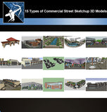 ★Best 15 Types of Commercial Street Design Sketchup 3D Models Collection V.4 - Architecture Autocad Blocks,CAD Details,CAD Drawings,3D Models,PSD,Vector,Sketchup Download