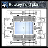 【Architecture CAD Projects】Hockey Field CAD plans ,CAD Blocks - Architecture Autocad Blocks,CAD Details,CAD Drawings,3D Models,PSD,Vector,Sketchup Download