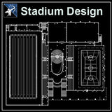 【Architecture CAD Projects】Stadium Design-Swimming pool CAD Blocks,Plans,Layout V5