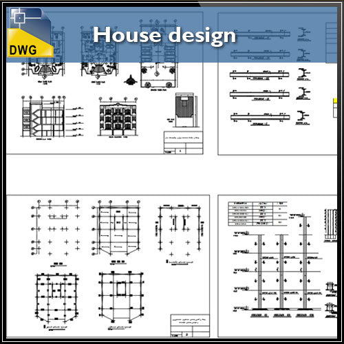 【CAD Details】House Design CAD details - Architecture Autocad Blocks,CAD Details,CAD Drawings,3D Models,PSD,Vector,Sketchup Download