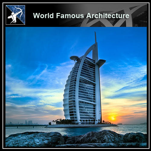 【Famous Architecture Project】Burj al arab hotel dubai 3d CAD-Architectural 3D CAD model - Architecture Autocad Blocks,CAD Details,CAD Drawings,3D Models,PSD,Vector,Sketchup Download