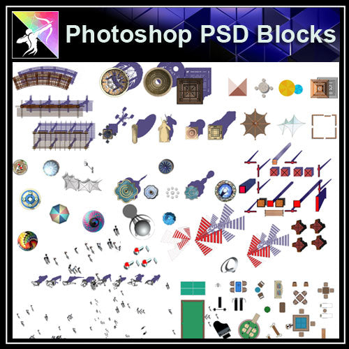 Photoshop PSD Landscape Blocks - Architecture Autocad Blocks,CAD Details,CAD Drawings,3D Models,PSD,Vector,Sketchup Download