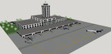 💎【Sketchup Architecture 3D Projects】10 Types of Airport Design Sketchup 3D Models V1 - Architecture Autocad Blocks,CAD Details,CAD Drawings,3D Models,PSD,Vector,Sketchup Download