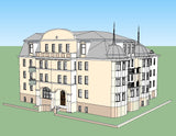 💎【Sketchup Architecture 3D Projects】European Classical Architecture Sketchup 3D Models V3 - Architecture Autocad Blocks,CAD Details,CAD Drawings,3D Models,PSD,Vector,Sketchup Download