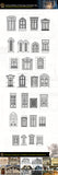 Architectural Decoration Elements CAD Blocks Bundle V.6-Door and Windows - Architecture Autocad Blocks,CAD Details,CAD Drawings,3D Models,PSD,Vector,Sketchup Download