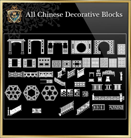 ★Architecture Decorative CAD Blocks Bundle V.12-☆Architectural Decorative Door and Windows☆ - Architecture Autocad Blocks,CAD Details,CAD Drawings,3D Models,PSD,Vector,Sketchup Download