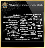 ★Architecture Decorative CAD Blocks Bundle V.6-☆Architectural Decorative Elements☆ - Architecture Autocad Blocks,CAD Details,CAD Drawings,3D Models,PSD,Vector,Sketchup Download