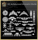 ★Architecture Decorative CAD Blocks Bundle V.3-☆Architectural Decorative Elements☆ - Architecture Autocad Blocks,CAD Details,CAD Drawings,3D Models,PSD,Vector,Sketchup Download
