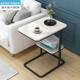 Creative multi-function side table living room small tea table sofa corner iron frame sqaure round coffee table sofa side