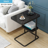 Creative multi-function side table living room small tea table sofa corner iron frame sqaure round coffee table sofa side