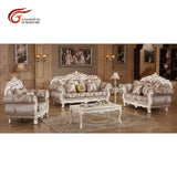 Wooden fabric sofa za kisasa set luxury WA552