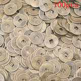 1/100Pcs Antique Fortune Money Coin Luck Fortune Wealth Chinese Feng Shui Lucky Ching/Ancient Coins Set Educational Ten Emperors