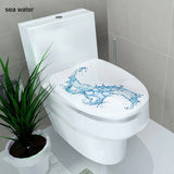 sticker WC cover toilet pedestal toilets stool toilet lid sticker WC home decoration Waterproof bathroom Accessories