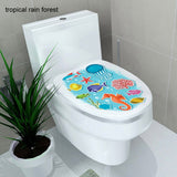 sticker WC cover toilet pedestal toilets stool toilet lid sticker WC home decoration Waterproof bathroom Accessories