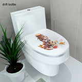 sticker WC cover toilet pedestal toilets stool toilet lid sticker WC home decoration Waterproof bathroom Accessories