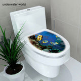 sticker WC cover toilet pedestal toilets stool toilet lid sticker WC home decoration Waterproof bathroom Accessories