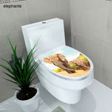 sticker WC cover toilet pedestal toilets stool toilet lid sticker WC home decoration Waterproof bathroom Accessories