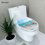 sticker WC cover toilet pedestal toilets stool toilet lid sticker WC home decoration Waterproof bathroom Accessories