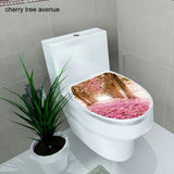 sticker WC cover toilet pedestal toilets stool toilet lid sticker WC home decoration Waterproof bathroom Accessories