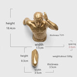 Creative Rock Climbing Men Sculpture Resin Statue Figurine Oranments Home Decor Wall Hanging Decorations