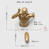 Creative Rock Climbing Men Sculpture Resin Statue Figurine Oranments Home Decor Wall Hanging Decorations