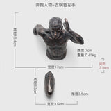 Creative Rock Climbing Men Sculpture Resin Statue Figurine Oranments Home Decor Wall Hanging Decorations